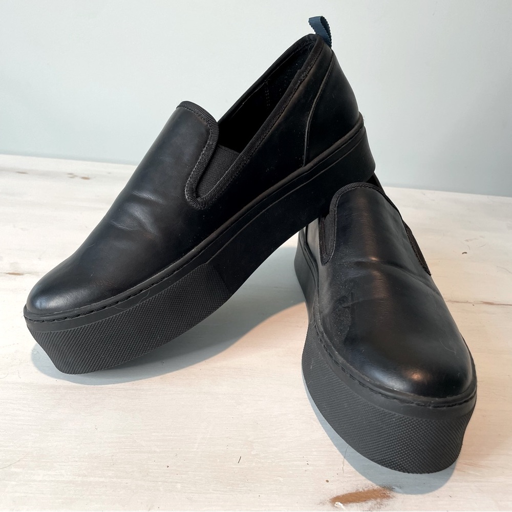 NeverEven K8162 Women Platform Black Slip On Size 10